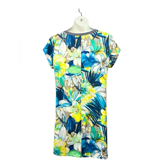 NWOT, Marie Claire Boutiques, Tunic Dress, XL, Yellow, Blue, White - Picture 8 of 8